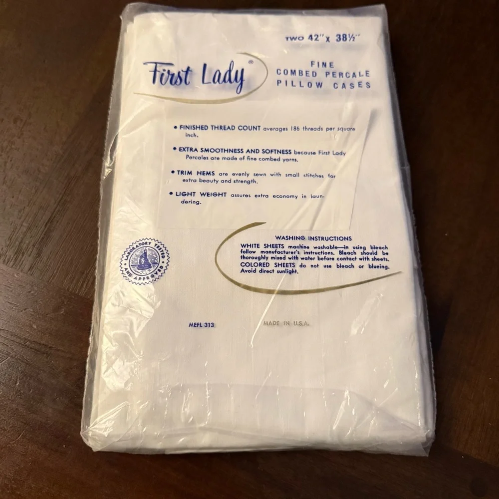 Vintage First Lady White Pillow Cases‎